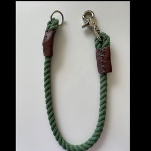 Green Rope Dog Collar Large